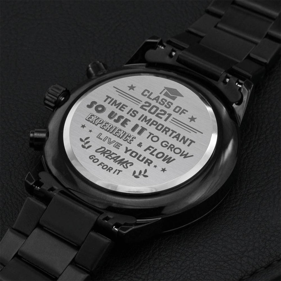 Graduation 2021 - Go For It! - Watch Engraving Chronograph Watch