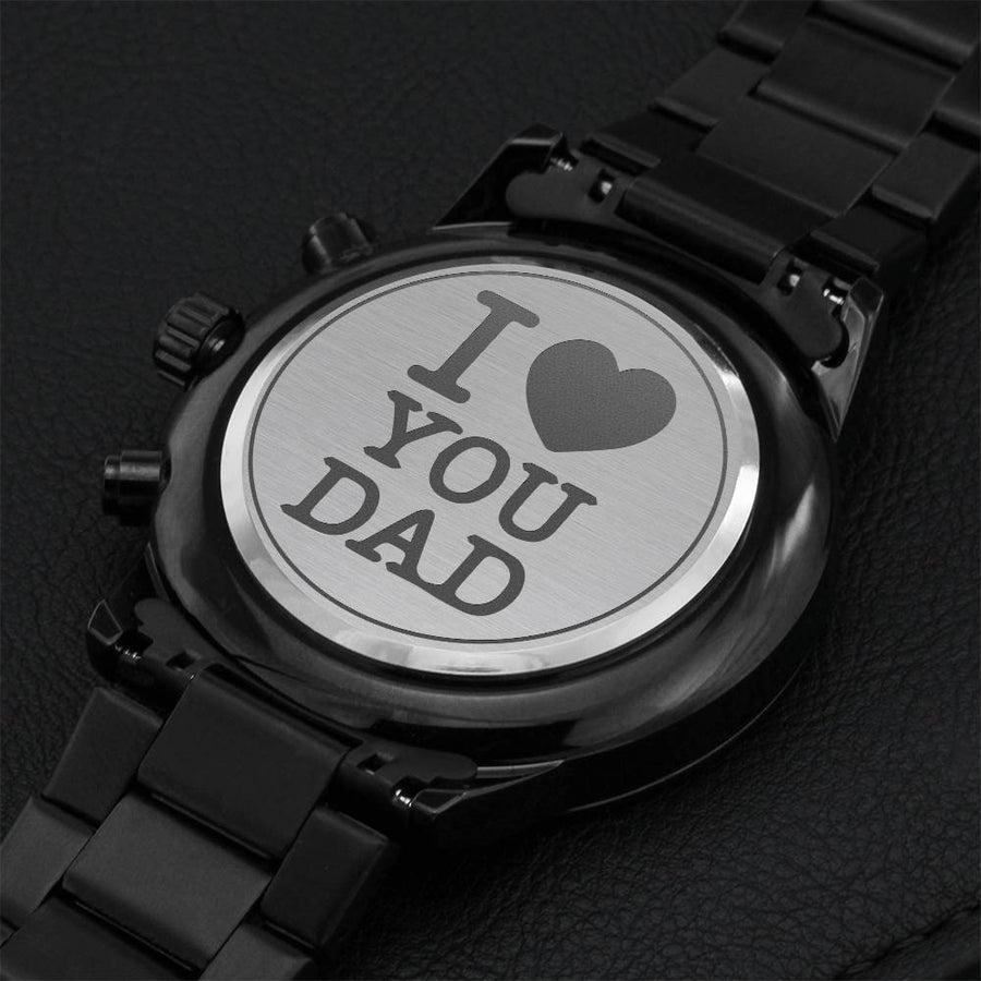 Best Watches To Gift Your Dad On Father's Day Engraving Chronograph Watch