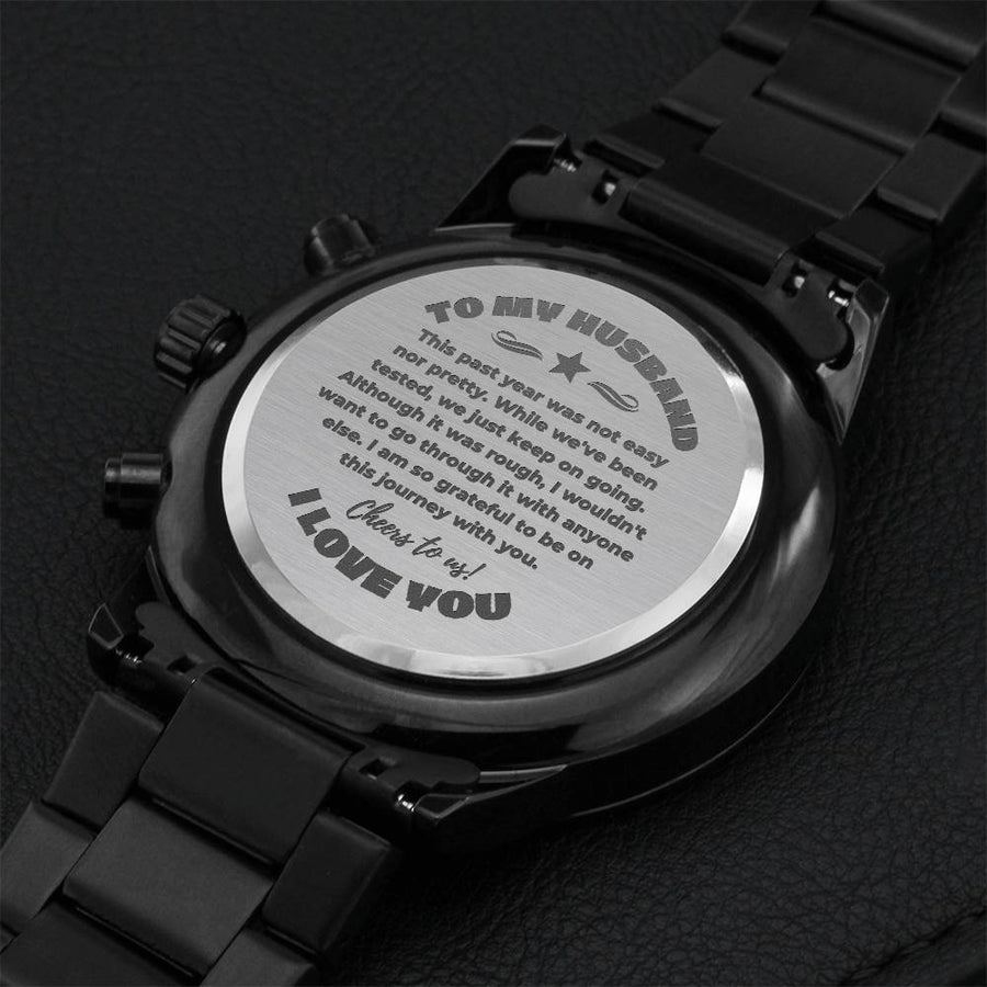 This Journey With You Engraving Chronograph Watch