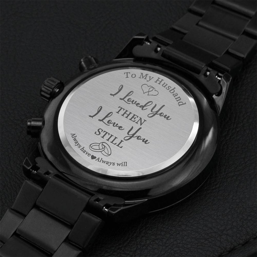 Always Will Engraving Chronograph Watch
