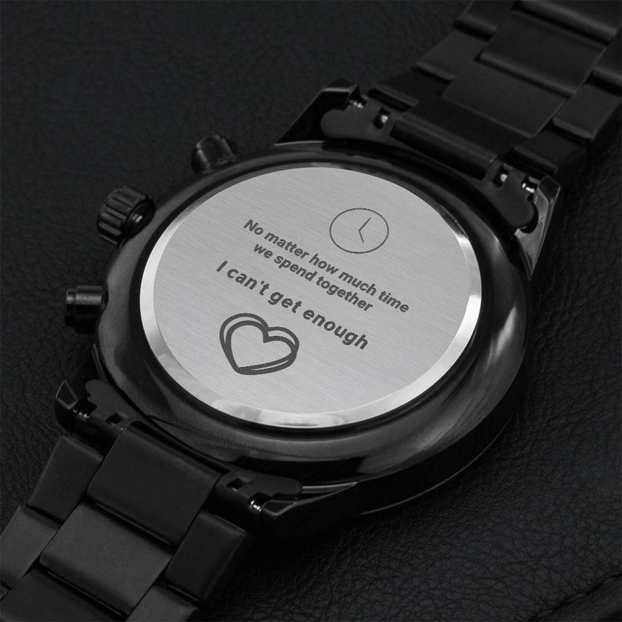 Time Together Chronograph Watch Engraving Chronograph Watch