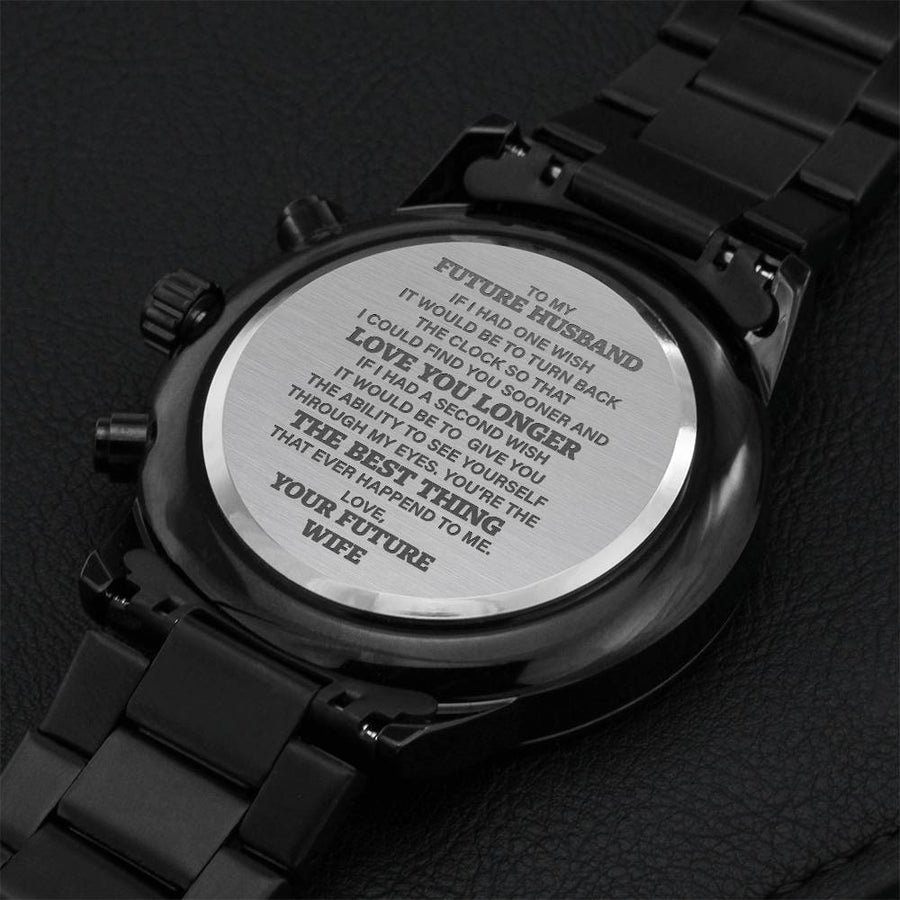Gift For Future Husband From Future Wife❣😍 Engraving Chronograph Watch