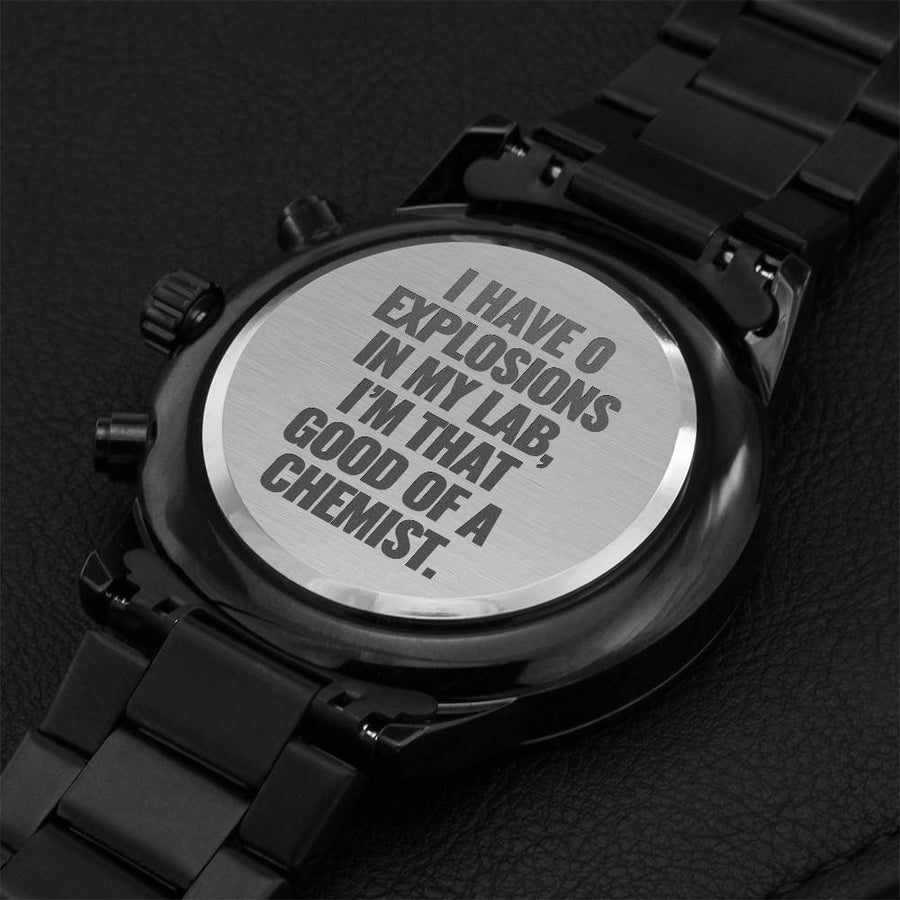 Chemist Watch Engraving Chronograph Watch