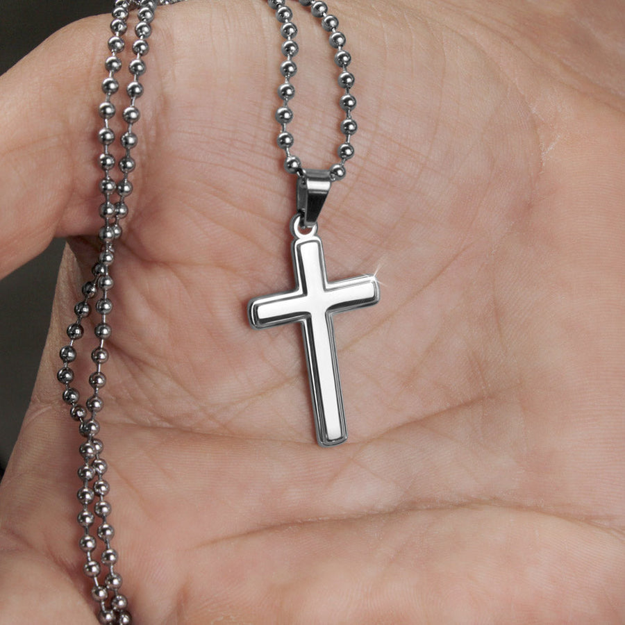 Long Distance Relationship Gift For Boyfriend Missing You Cross Necklace Gifts For Him