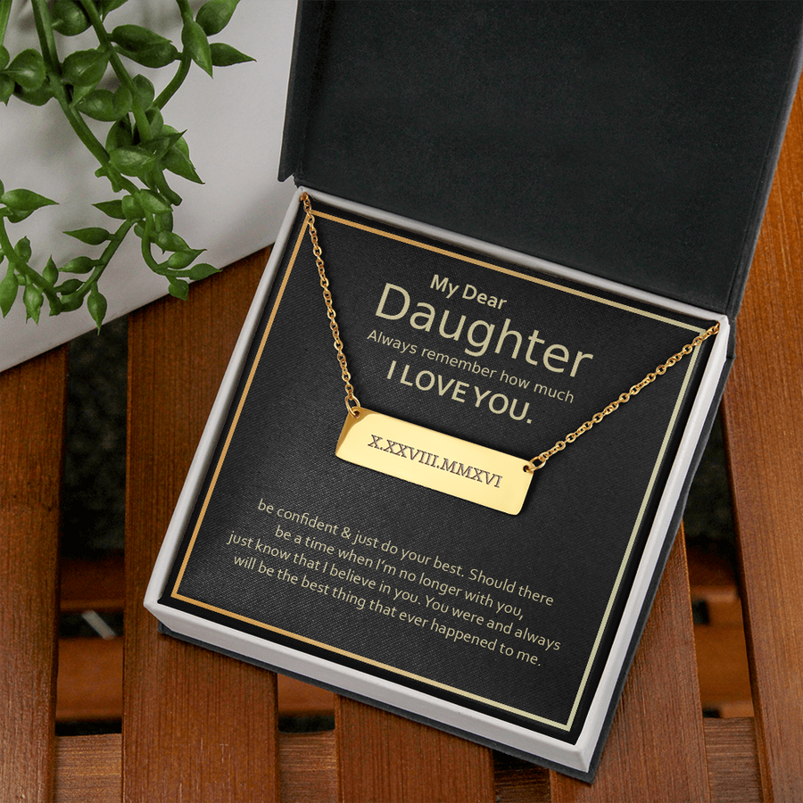 Personalised Bar Necklace for her