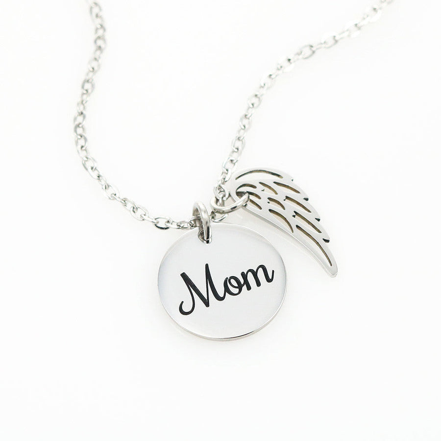 Mom Sympathy Necklace | Stainless Steel or 18K Gold Finish