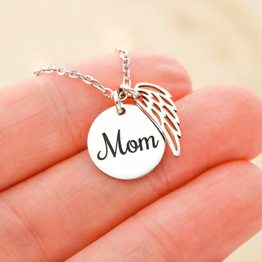 Mom Sympathy Necklace | Stainless Steel or 18K Gold Finish