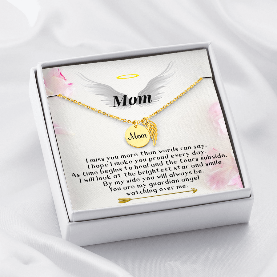 Mom Sympathy Necklace | Stainless Steel or 18K Gold Finish