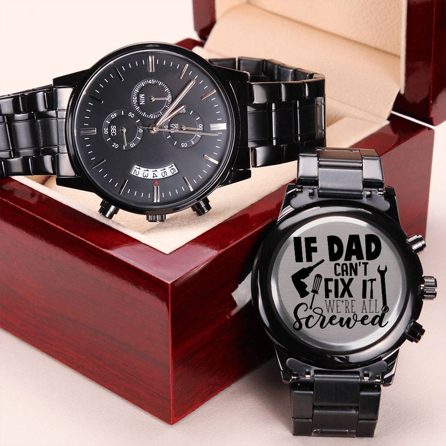 Screwe Engraving Chronograph Watch