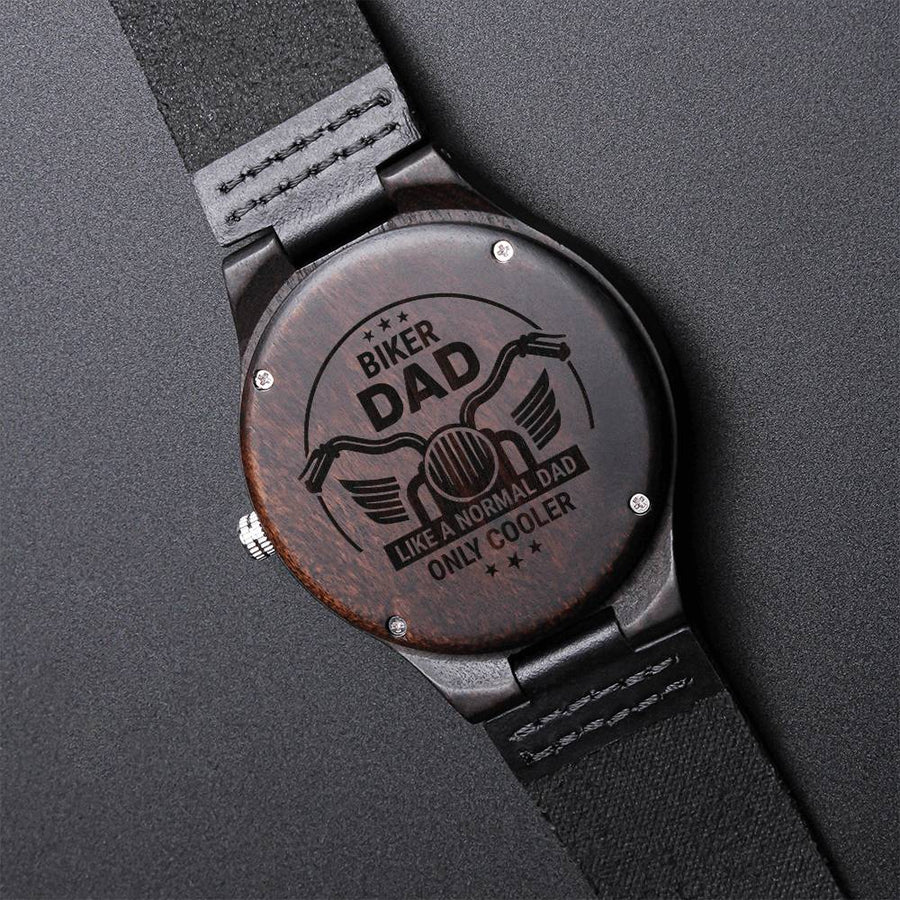 Ride Safe Daddy Engraved Watch Drive Safe Engraved Watch Men Unique Men's Watches Husband Gift Watch Motorcycle Engrav1 Engraved Wooden Watch