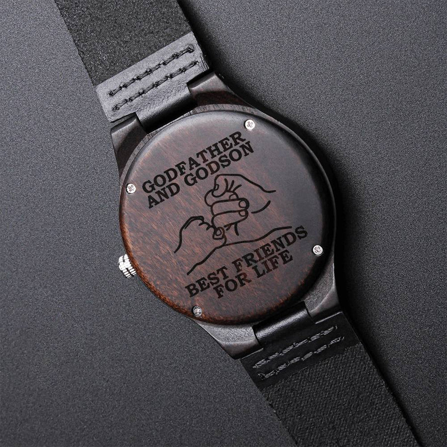 Godfather And Godson Godson Gifts From Godfather Engraved Wooden Watch