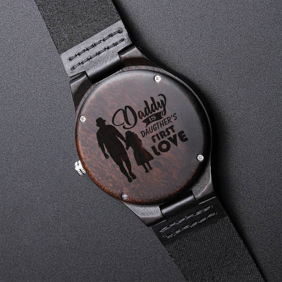 Daddy Is My Bestie - Personalized Gift For Dad Gift For Dad On Father's Day Dad Watch Thank You Dad Unique Dad Gift Da Engraved Wooden Watch