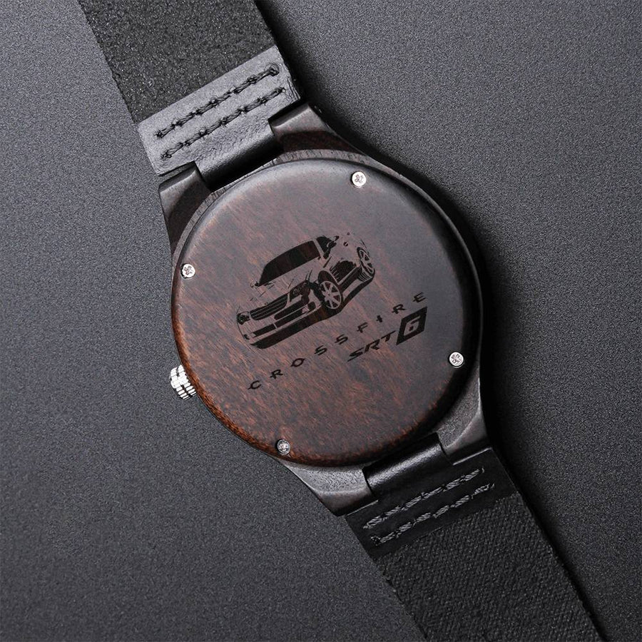 Chrysler Crossfire Roadster Srt6 Sandalwood Engraved Watch For The Crossfire Lover Engraved Wooden Watch