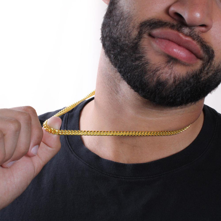 To My Son | Solid Cuban Chain Necklace Cuban Link Chain