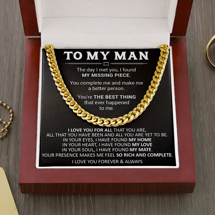 Gift For Your Man - Your Presence - Cuban Link Cuban Link Chain