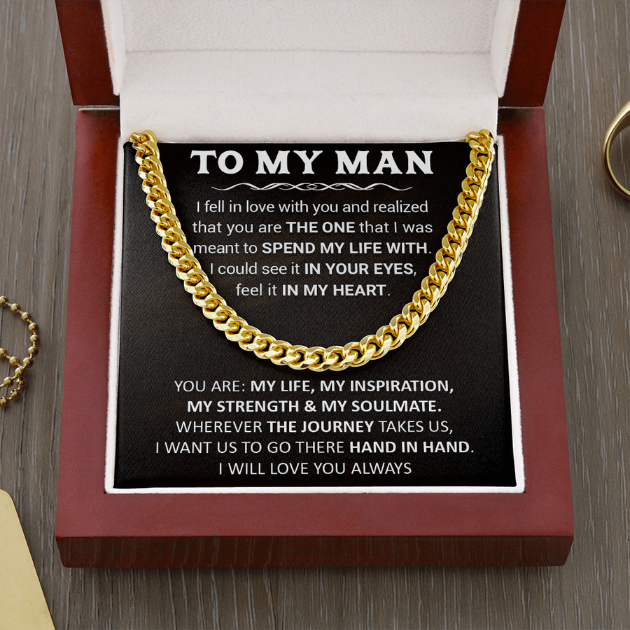 Gift For Your Man - With You - Cuban Link Cuban Link Chain