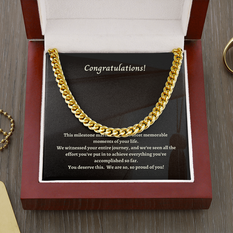 Congratulations on your Graduation, Son! Necklace