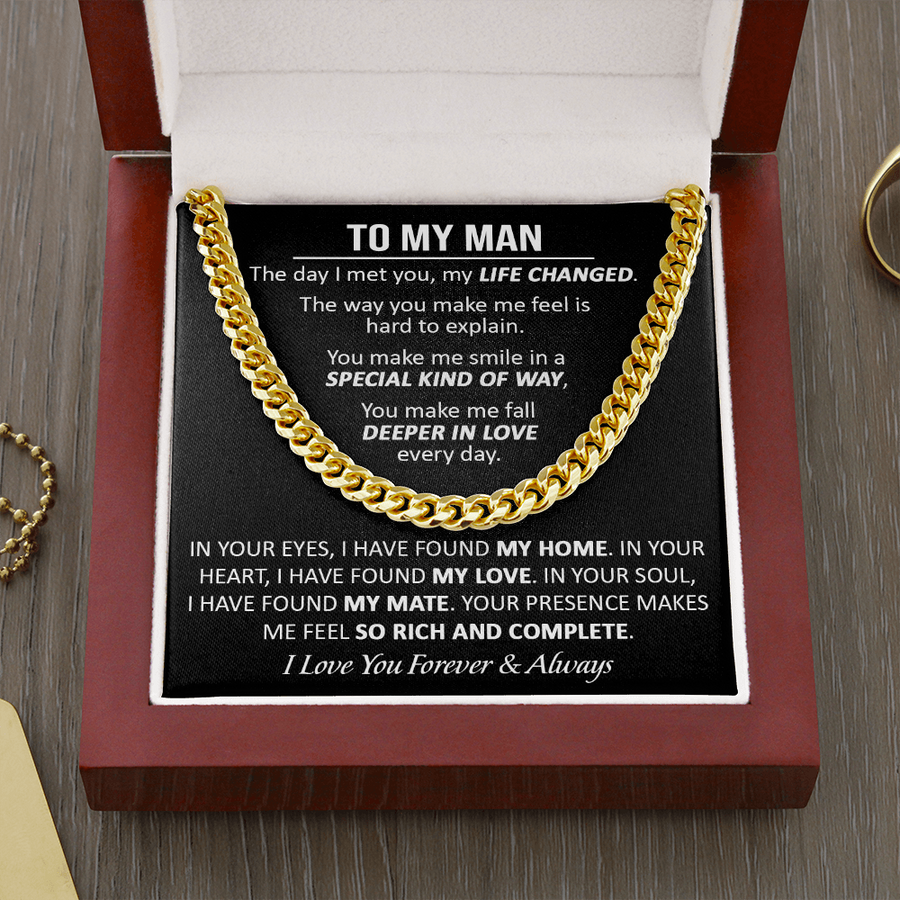 Gift For Your Man - The Way Complete - Cuban Link Cuban Link Chain