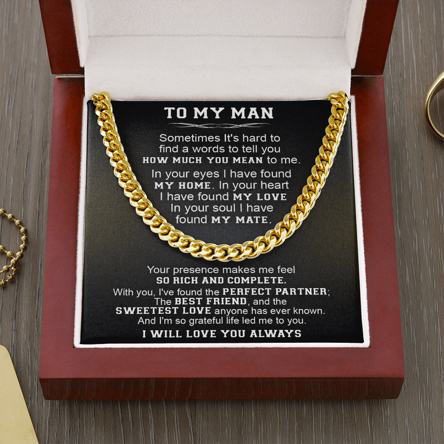 Gift For Your Man - The Perfect Partner - Cuban Link Cuban Link Chain