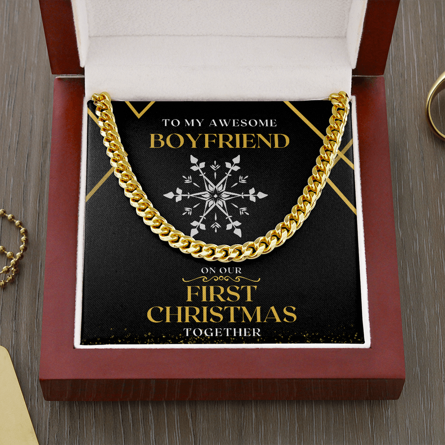 Chain Necklace To My Boyfriend On Our First Christmas Together