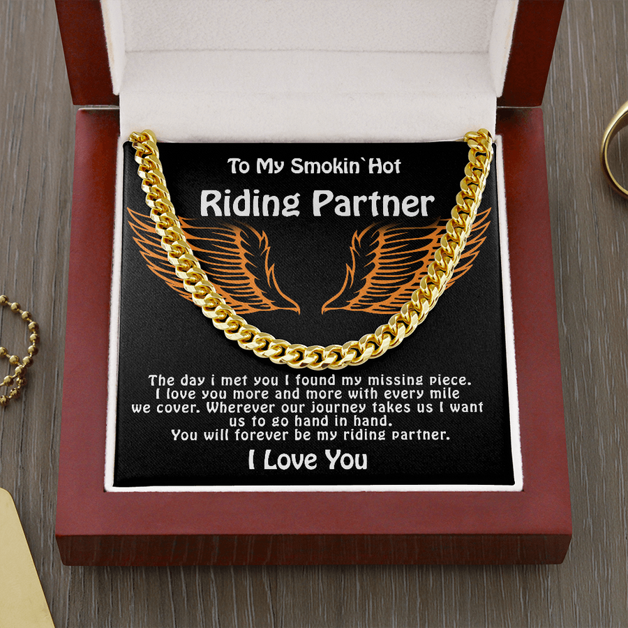 To My Smokin`Hot Riding Partner | Cuban Chain Necklace Cuban Link Chain