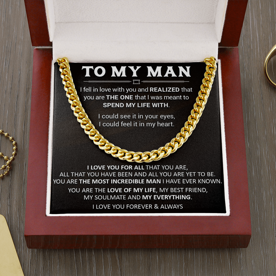 Gift For Your Man - The Love - Cuban Link Cuban Link Chain