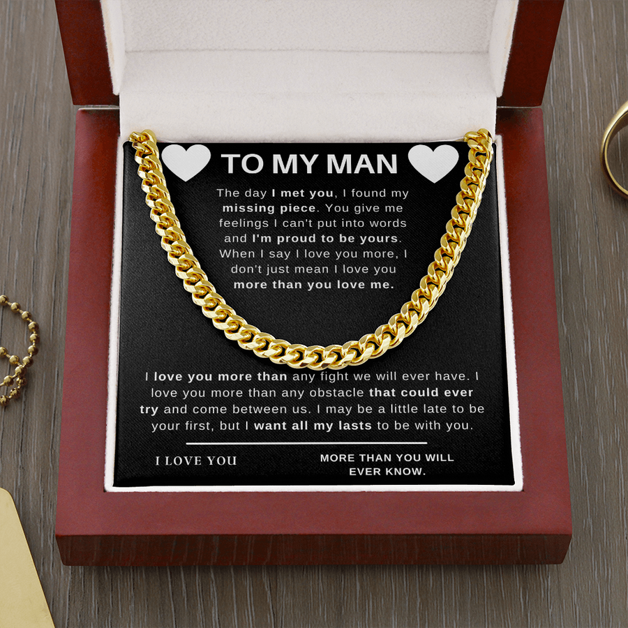 To My Man -Special Cuban Chain Cuban Link Chain