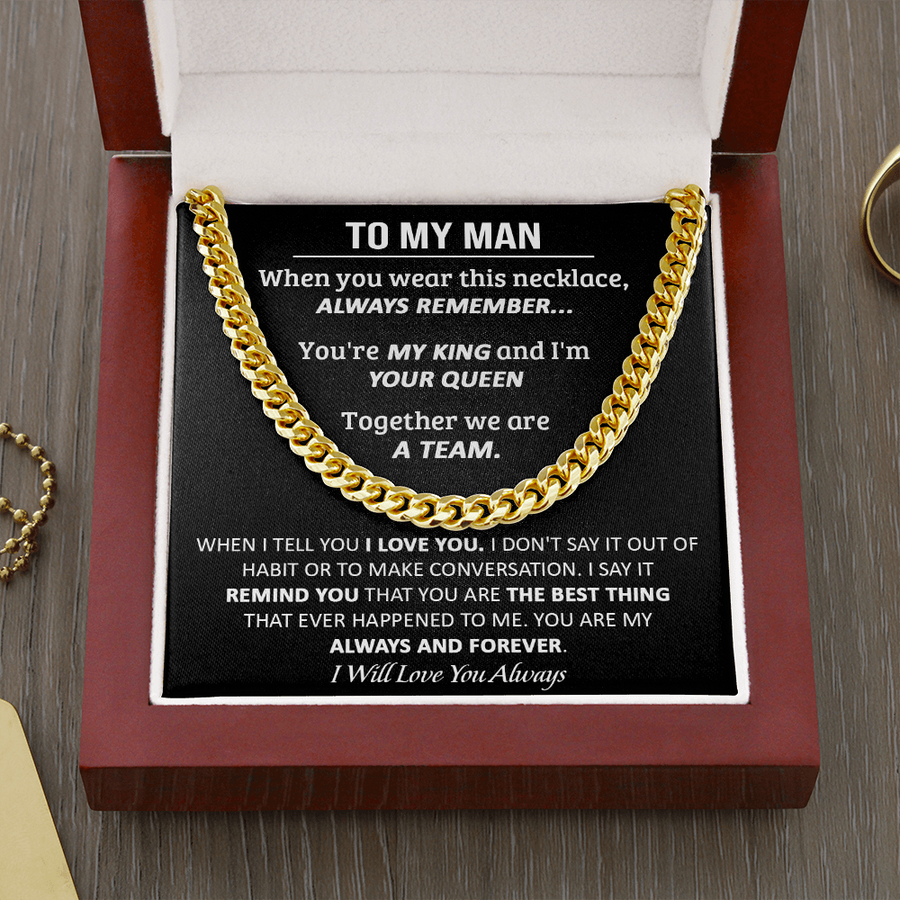 Gift For Your Man - Your Queen - Cuban Link Cuban Link Chain