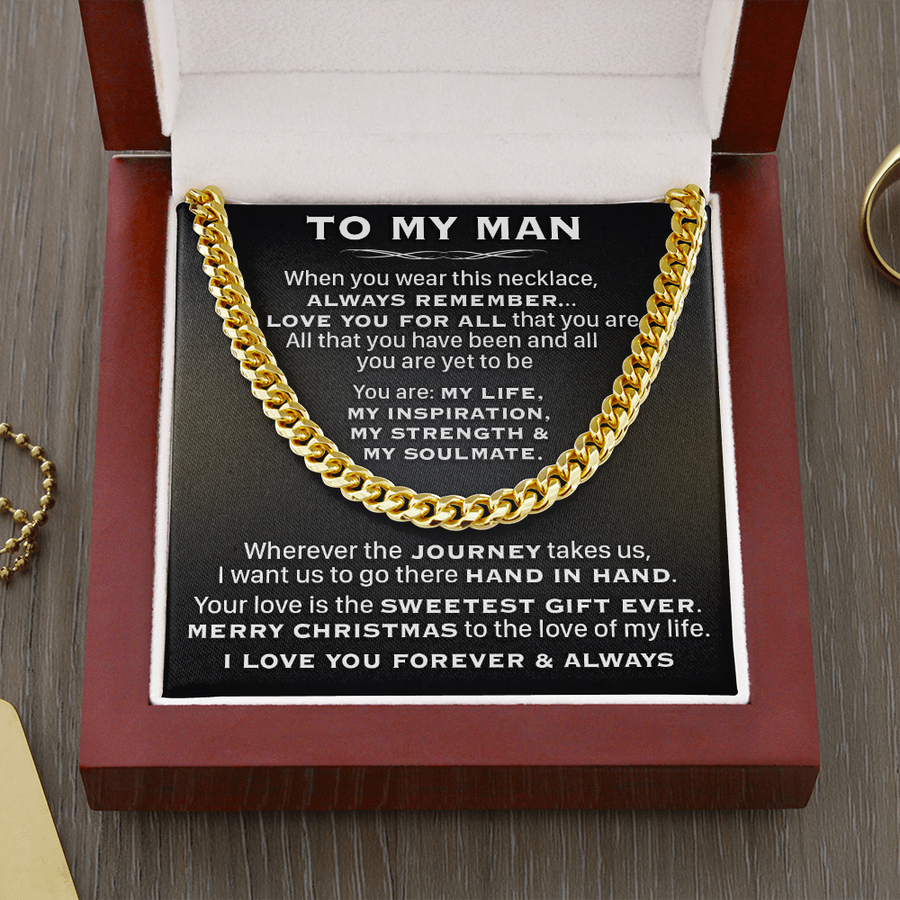 Gift For Husband - My Soulmate - Cuban Link Cuban Link Chain