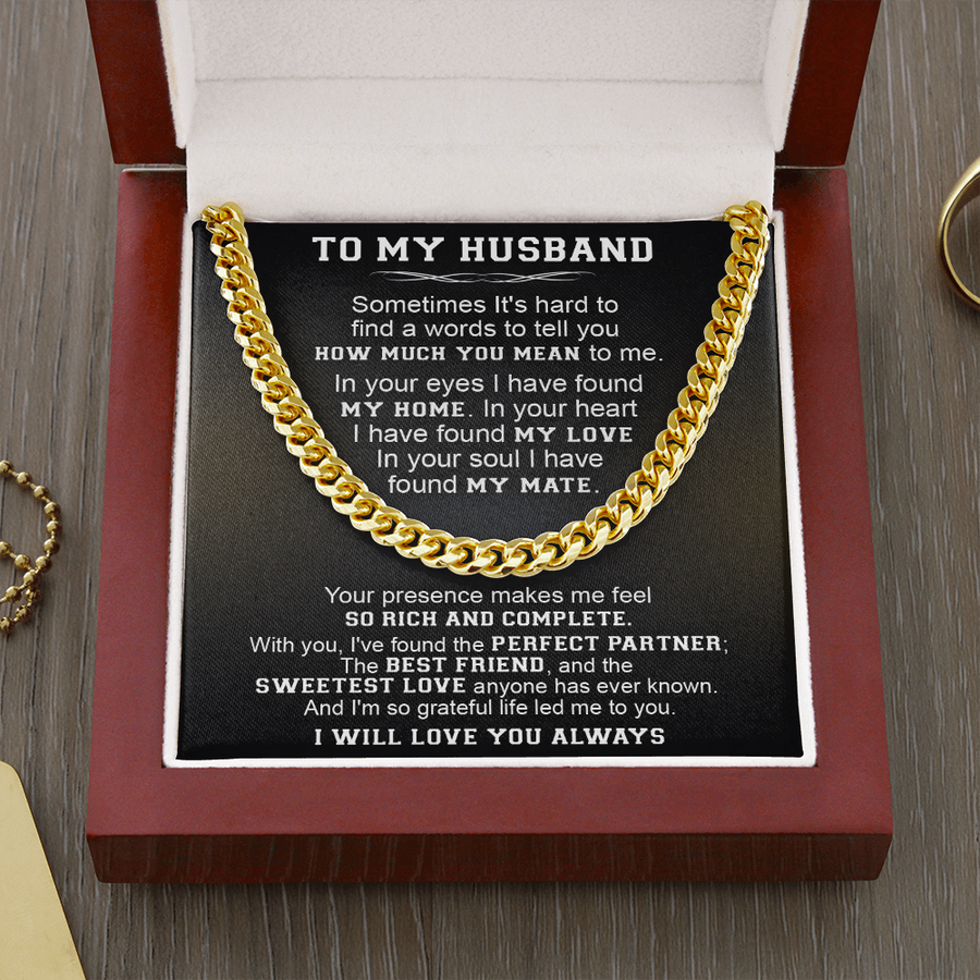Gift For Husband - The Perfect Partner - Cuban Link Cuban Link Chain