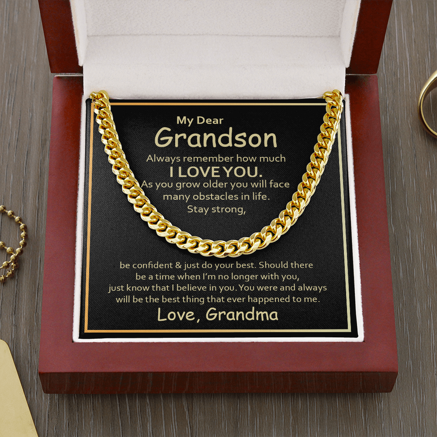 (Almost Gone) Gift for Grandson - Cuban Link Chain Necklace - Trending Now