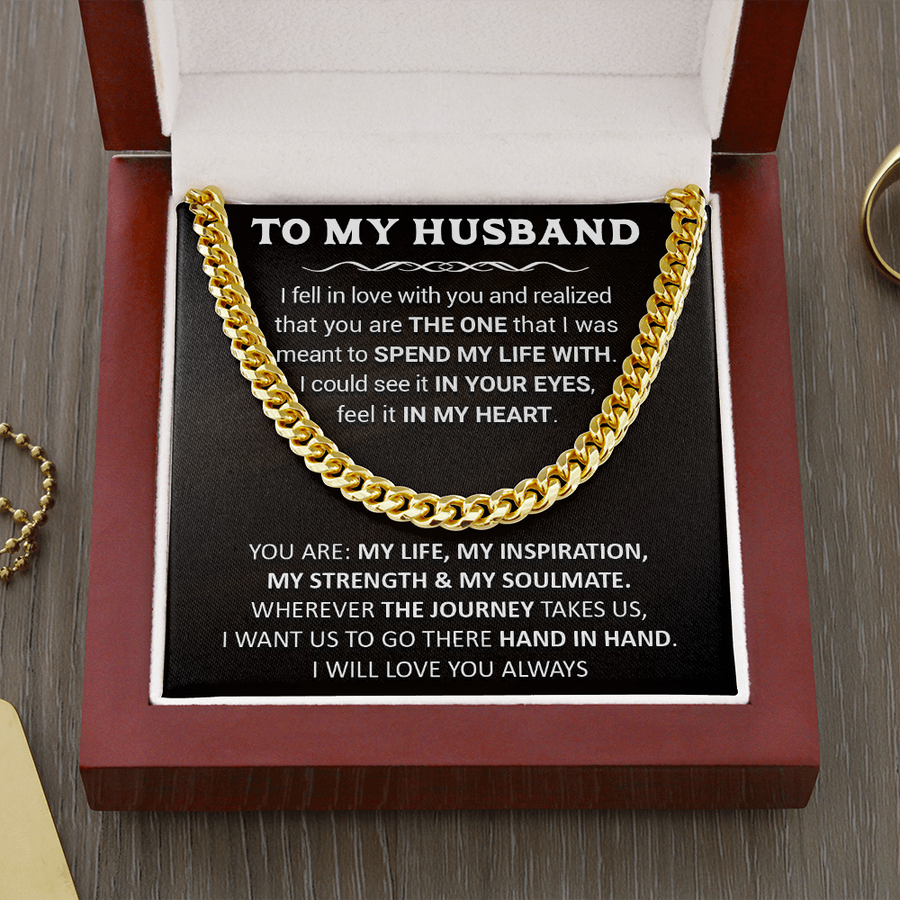 Gift For Husband - With You - Cuban Link Cuban Link Chain