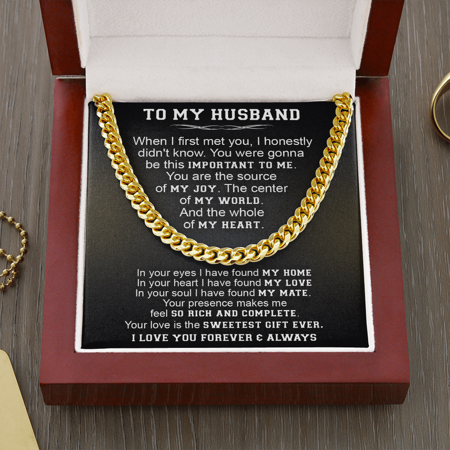 Gift For Husband - My World - Cuban Link Cuban Link Chain