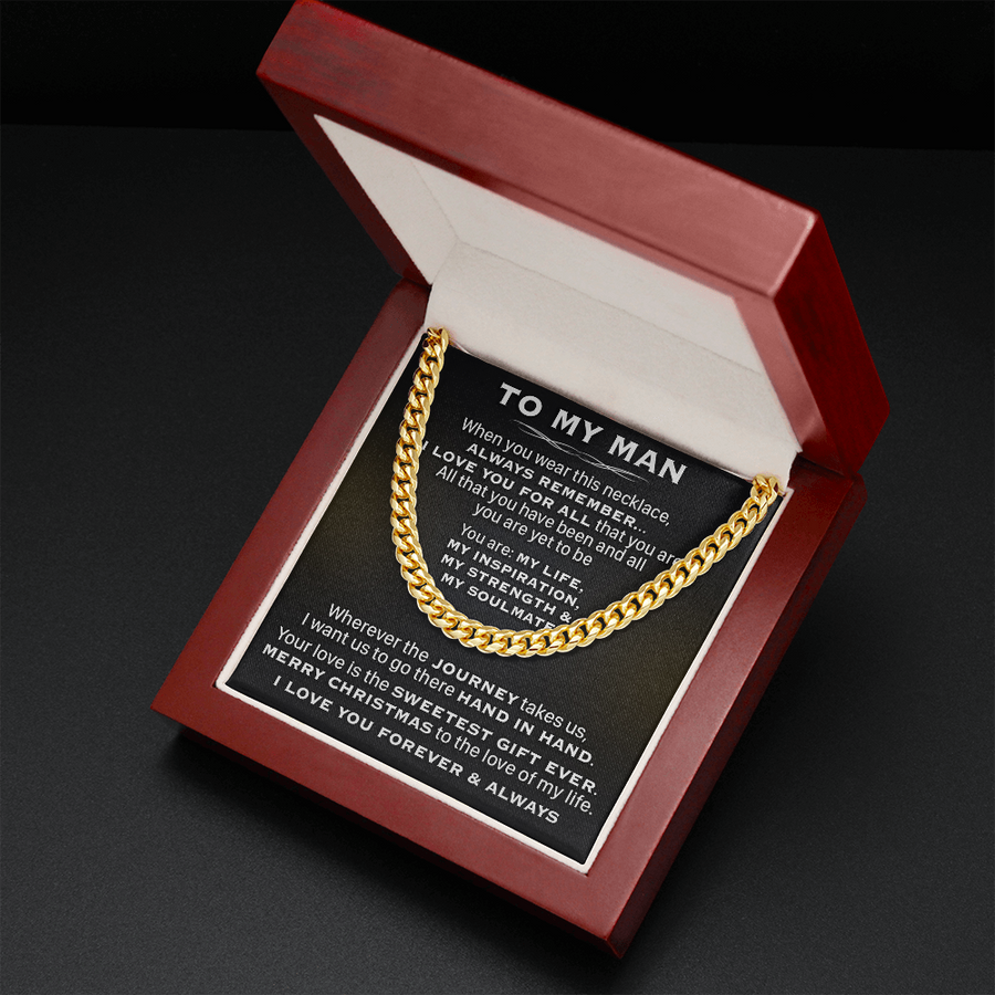 Gift For Husband - My Soulmate - Cuban Link Cuban Link Chain
