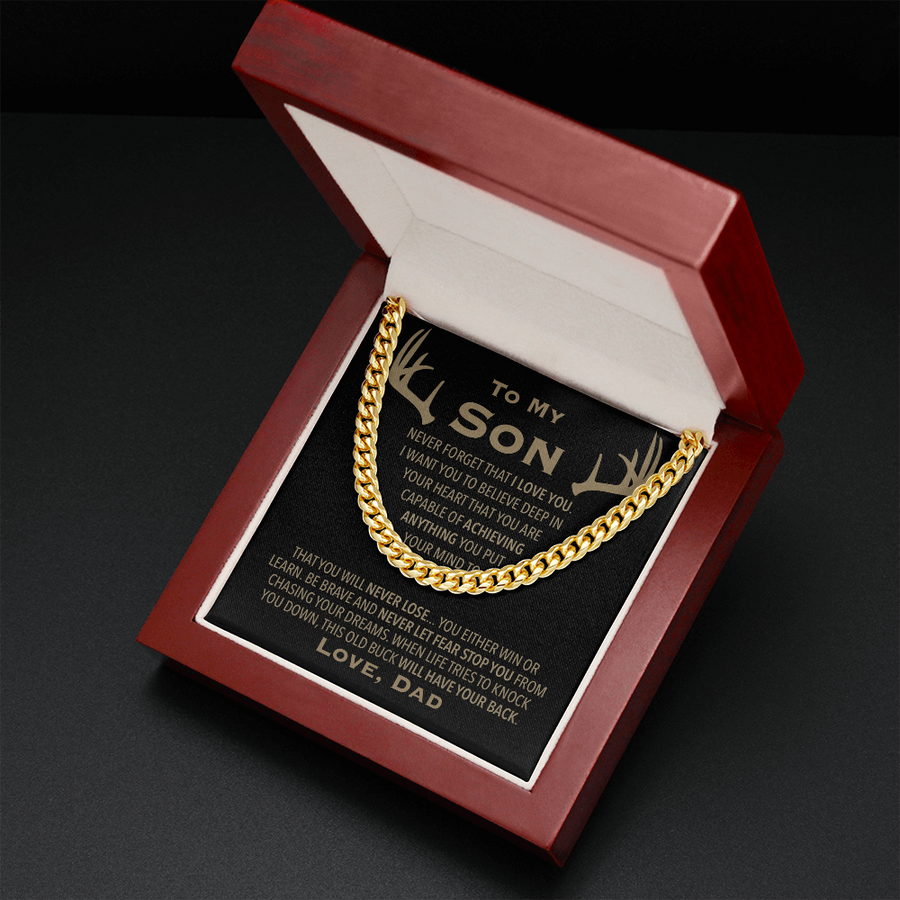 Son Got Your Back Link Chain Necklace Cuban Link Chain