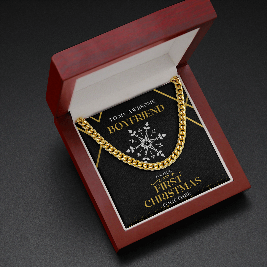 Chain Necklace To My Boyfriend On Our First Christmas Together
