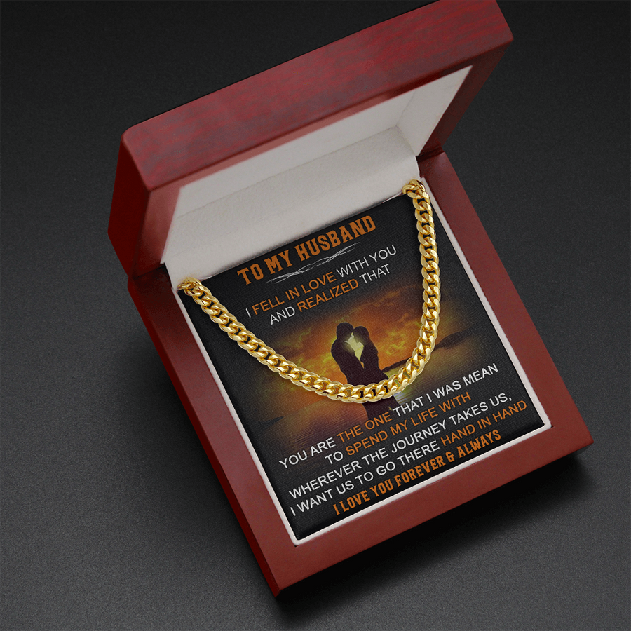 Gift For Husband - Fell In Love - Cuban Link Cuban Link Chain