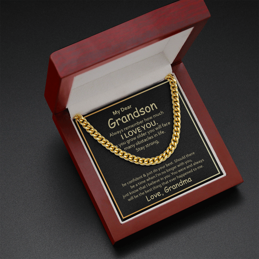 (Almost Gone) Gift for Grandson - Cuban Link Chain Necklace - Trending Now
