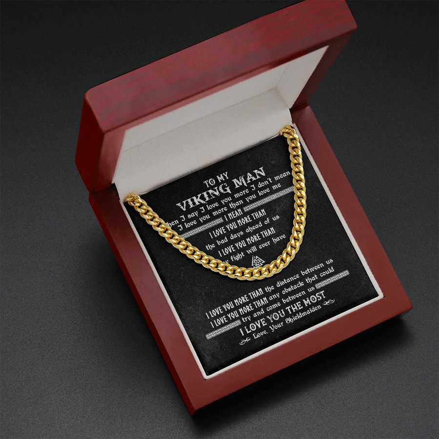 To My Viking Man Necklace, Viking Gift For Man, To Husband, Boyfriend