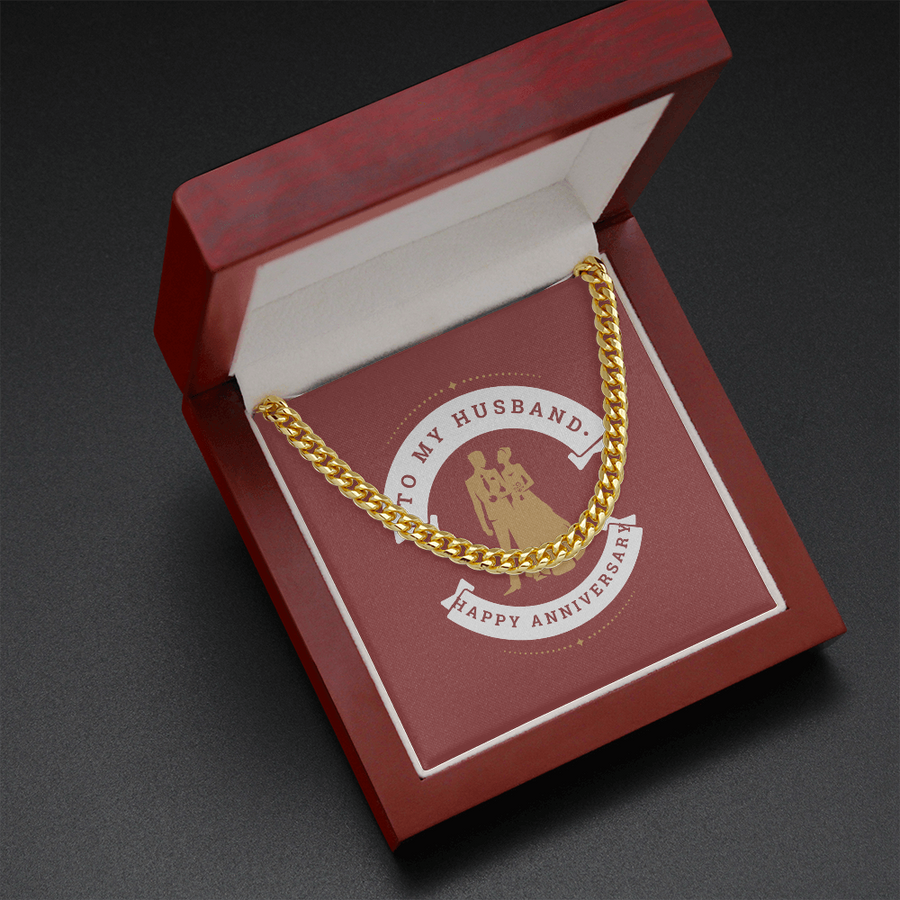 TO MY HUSBAND - ANNIVERSARY CHAIN Necklace