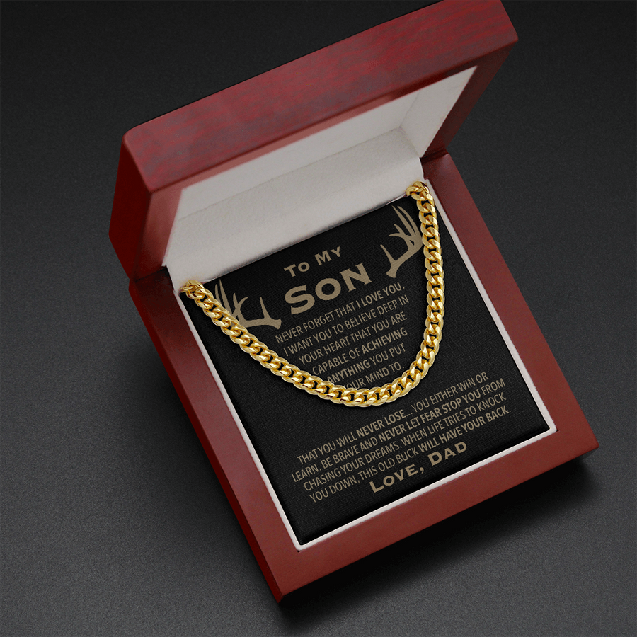 Son Got Your Back Link Chain Necklace Cuban Link Chain