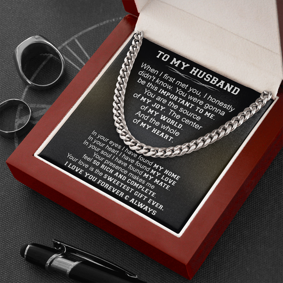 Gift For Husband - My World - Cuban Link Cuban Link Chain