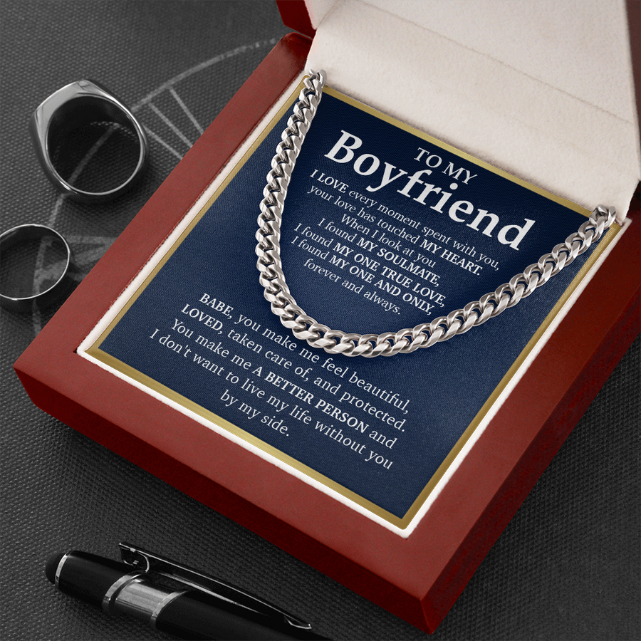 BF002 // Cuban Link Chain Necklace // Gift For Boyfriend