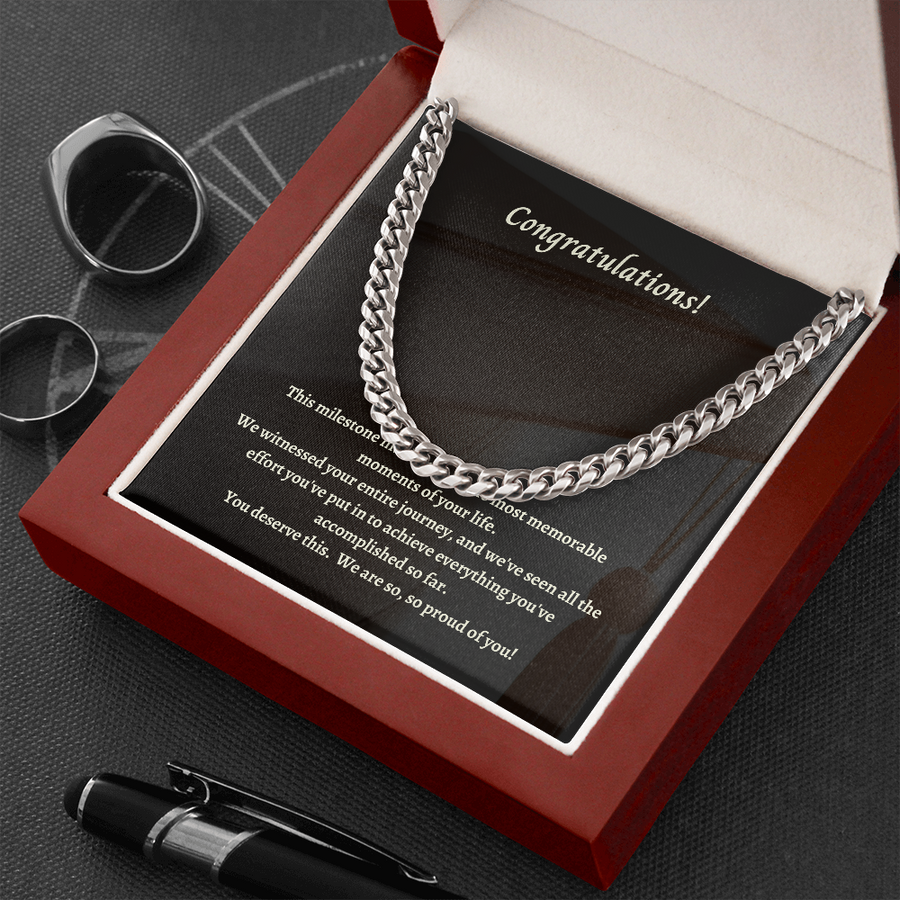 Congratulations on your Graduation, Son! Necklace