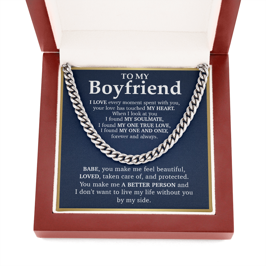 BF002 // Cuban Link Chain Necklace // Gift For Boyfriend