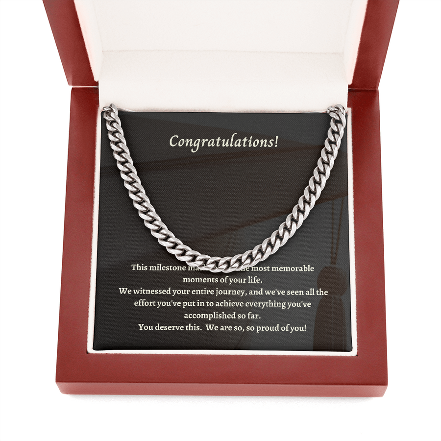 Congratulations on your Graduation, Son! Necklace