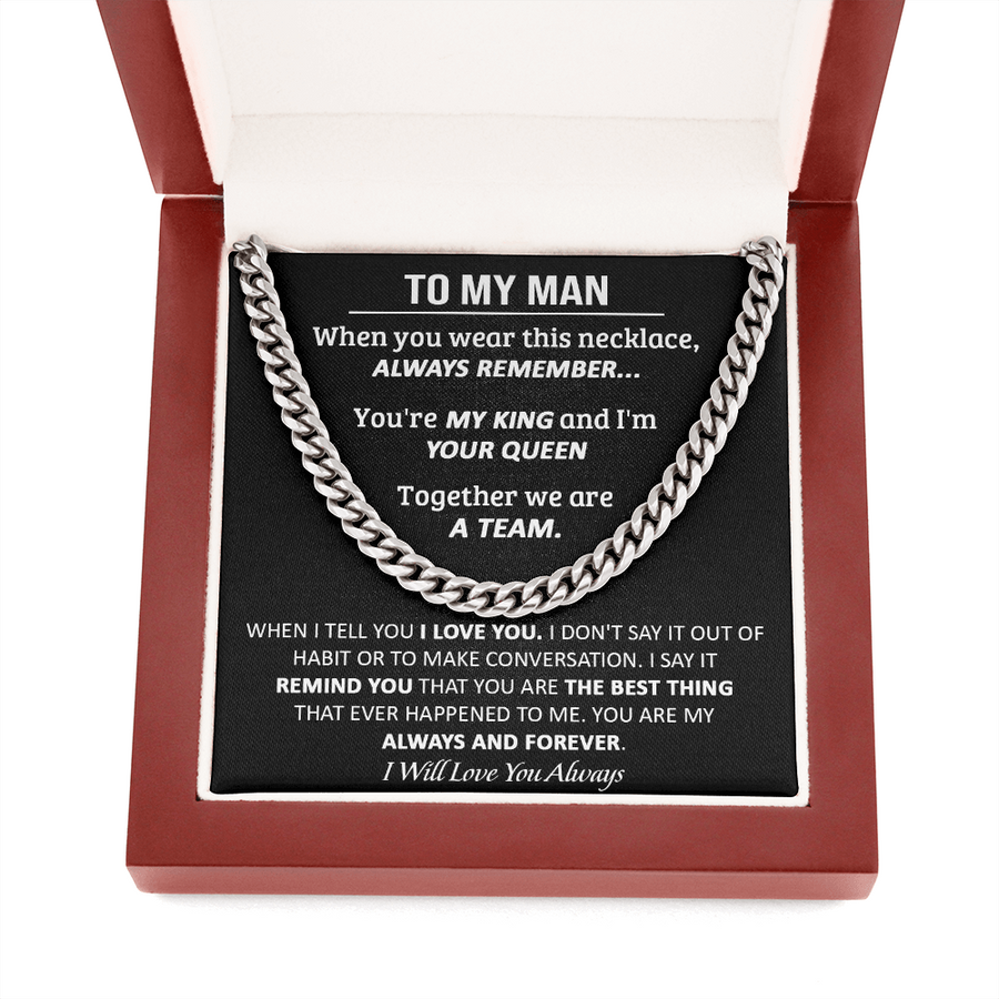 Gift For Your Man - Your Queen - Cuban Link Cuban Link Chain
