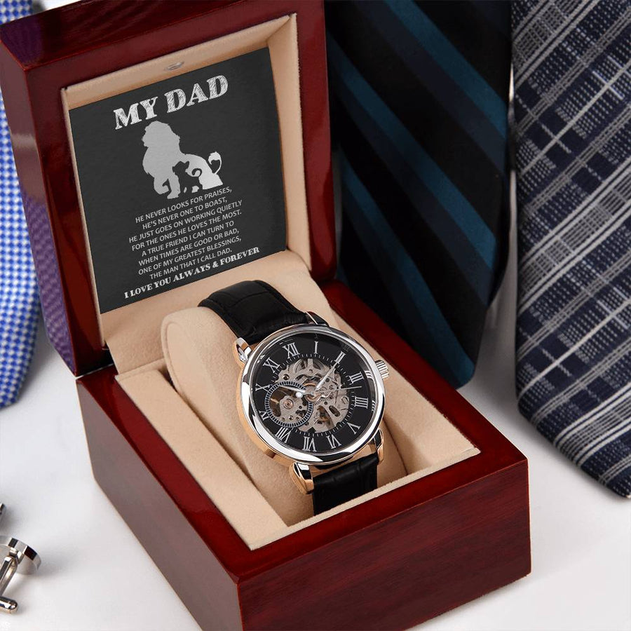 Dad-The Man To Dad - Openwork Watches