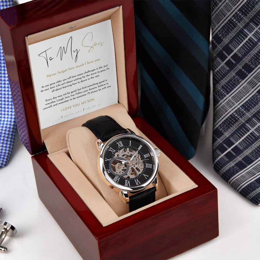 To My Son, Gift For Son - Openwork Watches
