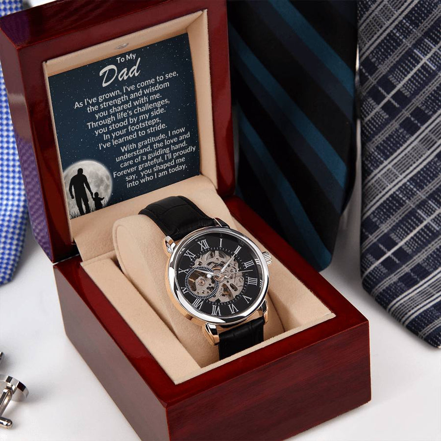 To My Dad, You Have Shaped Me Into Who I Am Today Braided - Openwork Watches